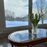 Relaxační místnost na Panorama Kozákov pohled na Krkonoše